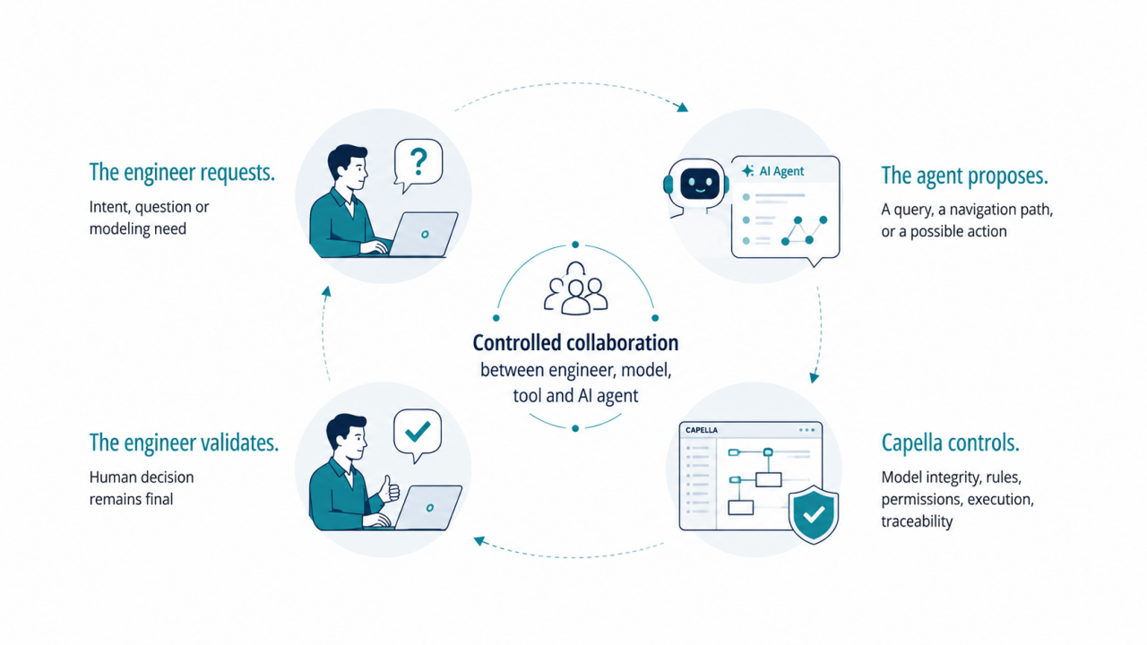 Agentic AI integration with Capella modeling workflows