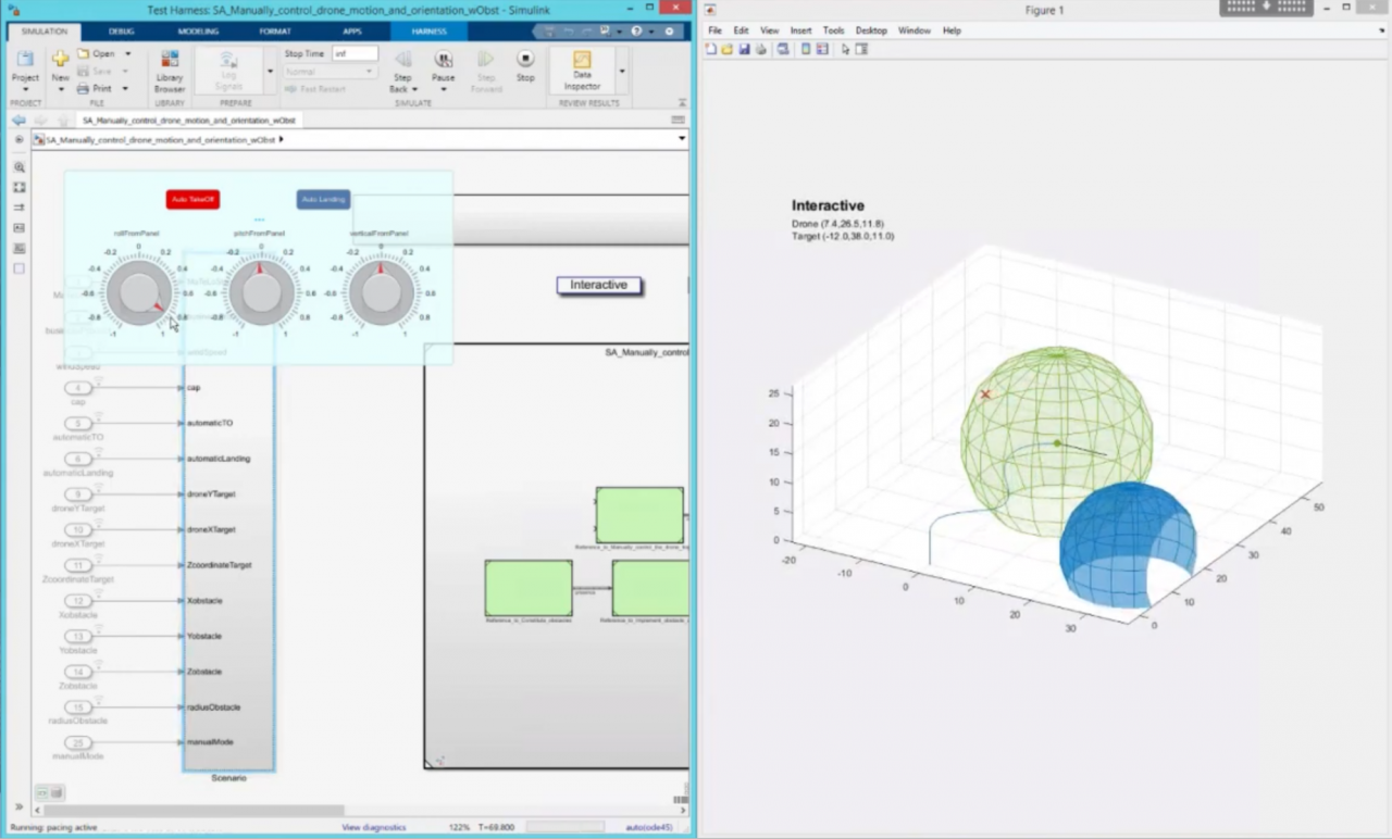 Testing a Capella Model with Simulink
